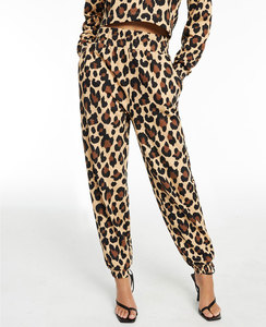 Pantalon de jogging décontracté pour femme, taille mi-haute, en velours épais, coupe skinny, polyester/coton, collection hiver 2021 - Product Image 1