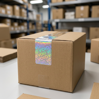 Etiqueta de Seguridad Personalizada con Sello Holográfico Void a Prueba de Manipulación, Etiqueta Anti-Falsificación para Embalaje de Cajas