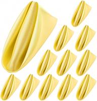 Serviettes de table en satin de polyester doux de couleur unie, modernes et personnalisées, pour mariage, fête, thé, restaurant