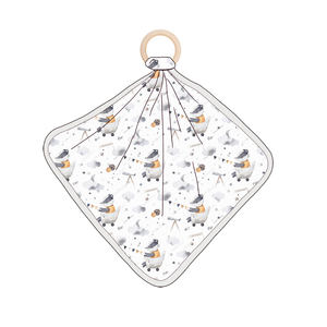 Couverture bébé en bambou respirante avec adorable thème Woodland idéal pour les tout-petits pendant la journée apaisante bambou bébé Lovey - Product Image 6