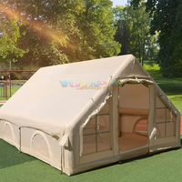 Carpa Inflable Grande de Dos Habitaciones, Venta al por Mayor de Fábrica, Carpa de Aire para Acampar al Aire Libre, Comercial, Familiar, Resistente al Viento, de Poliéster