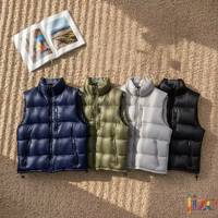 Gilet pour homme Lize Custom, style classique de haute qualité, design luxueux léger, col montant, rembourrage matelassé, fermeture éclair sur le devant