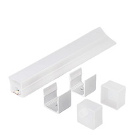 Couverture en silicone flexible néon Multi tailles 10X10mm 12X12mm 16X16mm Tube de canal en silicone flexible pour bande LED