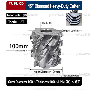 Máquina cortadora de recorte CNC automática duradera YUFU, fresa en espiral de flor de ciruelo de diamante, pieza de maquinaria de carpintería fácil - Product Image 2