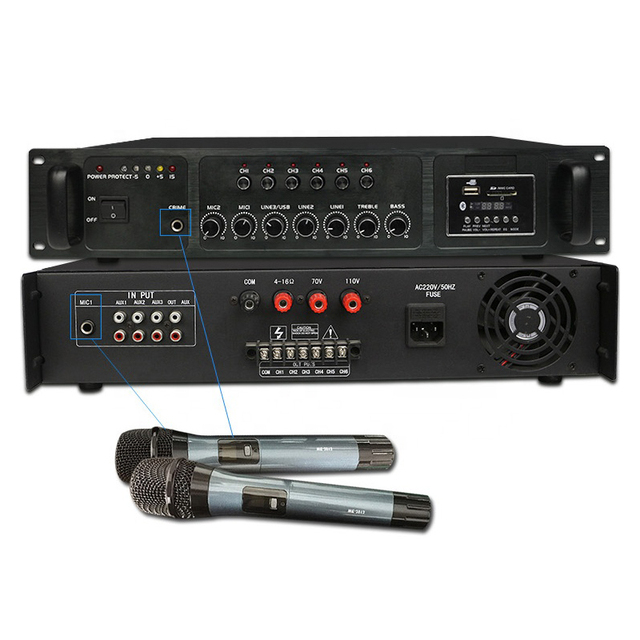 80w/150w/180W/250/350w/500w Power Amplifier Professional pa Audio Amplifier with BT/Sd /card Usb