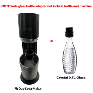 Adaptateur pour bouteille en verre Crystal de 0,7 L, remplacement pour bouteille en plastique, compatible Sodastream FIZZI G100 DUO TERRA ART GAIA Soda, 1 pièce - Product Image 4