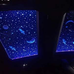 Toit ouvrant panoramique en verre automatique en gros d'usine avec LED film étoile intérieur accessoires de voiture électroluminescents - Product Image 6