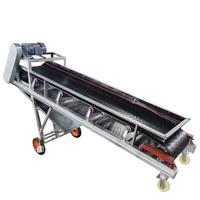 Bande transporteuse électrique pour escalier à usage domestique Sous-sol et à l'étage Utilisation en état Petite bande transporteuse pliante électrique d'occasion