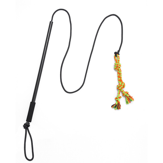 Eco-Friendly Pet Training Pole Dog Wand Retractable Plastic Cat & Dog Teaser Stick Pulling Pole for Pet Entertainment