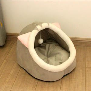 Tempat Tidur Kucing Hangat dengan Pintu Masuk Lembut, Tempat Tidur Kucing Nyaman dan Mewah untuk Hewan Peliharaan di Dalam Rumah - Product Image 6