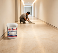 Peinture époxy autolissante pour sols en sable coloré, revêtement fluide, antidérapant, résistant à l'usure, facile à nettoyer pour la rénovation des sols en ciment