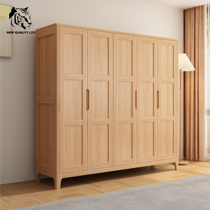 furniture factory low price customized <b>large</b> stock ready to ship storage <b>wardrobe</b> new design house furniture solid wood <b>wardrobe</b> - Product Image 2