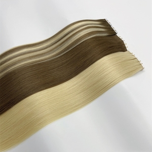 Trinh nữ Remy số lượng lớn mở rộng tóc vàng tự nhiên thẳng nguyên liệu lớp biểu bì phù hợp băng trong phần mở rộng tóc - Product Image 5