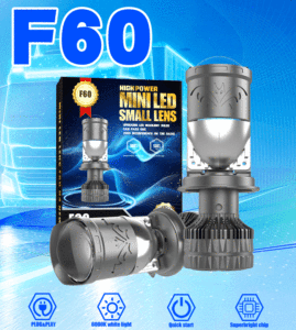 2025 nuevo F60 Universal H4 <span class=keywords><strong>LED</strong></span> faro 180W 18000lm Mini lente 3570 Chips doble cobre IP68 Canbus para coche Moto camión - Product Image 2