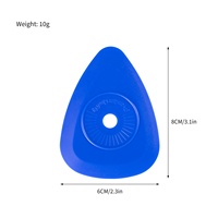 YLWRAP Raclette triangulaire en plastique pour l'application de film automobile, lame de découpe pour interstices, outil de pose pour film vinyle et teintage de vitres