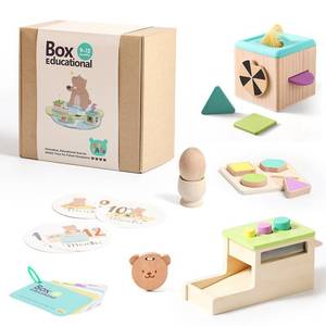 <span class=keywords><strong>Scatola</strong></span> regalo didattica mensile per bambini in età prescolare <span class=keywords><strong>Montessori</strong></span> realizzata con Set di giocattoli in legno - Product Image 1
