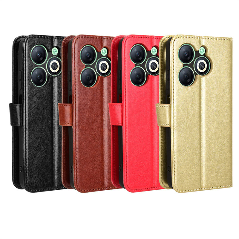 TIANCI Custodia Per Infinix Smart 6 – Cover Antiurto Con Sportello Scorrevole Per Fotocamera E Supporto Regolabile