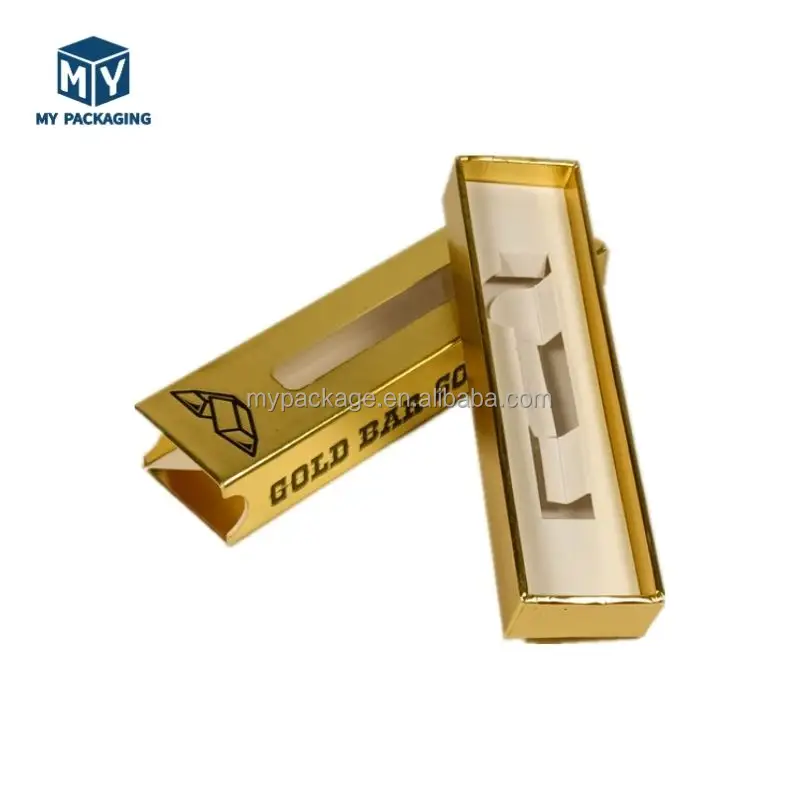High Quality Packaging Box Embossing Gloss UV Child Resistant Boxes Luxury Gold Package Sliding Drawer Boxes