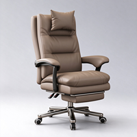Chaise de bureau ergonomique classique pivotante avec base réglable en hauteur, cadre métallique, dossier ouvert - Pour usage domestique/bureau