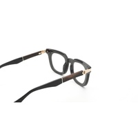 Monture de lunettes classique en écaille de tortue, carrée audacieuse, avec branches en bois, confortable, durable, au design moderne, tendance et élégant, unisexe