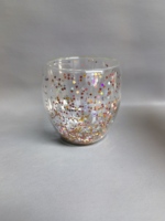 Verre à double paroi de nouvelle conception avec décoration intérieure
