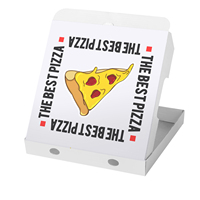 Boîte à pizza en papier boîte à pizza kraft doublure de poêle à pizza personnalisé Accepter Matt Lamination Food