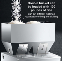 Machine de remplissage quantitative électrique commerciale à trois têtes pour sachets de grande taille, épices, céréales, assaisonnements, aliments pour animaux, poudres et noix