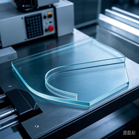 Verre de cintrage à chaud laminé à surface incurvée de forme irrégulière