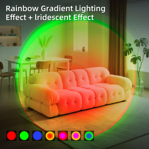 LED Light Wall Lamp Button <b>Controlled</b> Rechargeable Magnetic Design Dimmable 7-color <b>RGB</b> Sensor Night Light for Apartment Home - Product Image 4