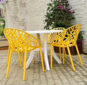 Muebles de Exterior Modernos, Sillas de Plástico para Jardín, Sillas de Balcón, Silla de Comedor de Plástico - Product Image 2