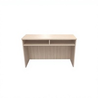 Bureau de direction moderne en bois massif, style minimaliste, avec tiroirs de rangement, couleur érable, table de conférence, de formation et de réception, garantie 1 an