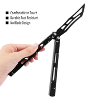 Couteau de poche EDC TGZUO avec manche en aluminium, couteau pliant d'entraînement pour débutants, idéal pour les activités de plein air