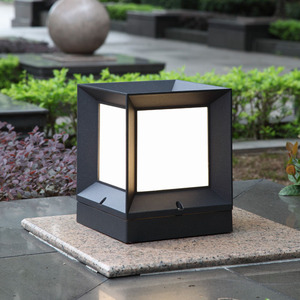 Lámpara Solar LED de Columna Redsheng, Cuadrada, de Aleación de Aluminio para Exteriores, con 5 Años de Garantía - Product Image 4