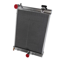 Radiateur de réservoir d'eau moteur entièrement en aluminium pour Mitsubishi Lancer Evolution 7/8/9, version performance demi-taille, adapté aux années 2001-2007