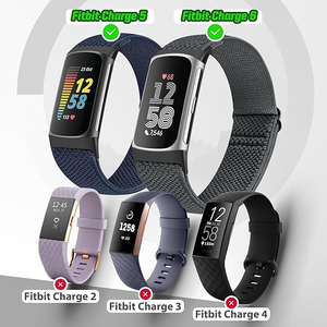 Vente directe d'usine, bracelet de remplacement réglable, bracelet de <span class=keywords><strong>montre</strong></span> <span class=keywords><strong>en</strong></span> nylon élastique pour <span class=keywords><strong>Fitbit</strong></span> Charge 6/<span class=keywords><strong>Fitbit</strong></span> Charge 5 - Product Image 2