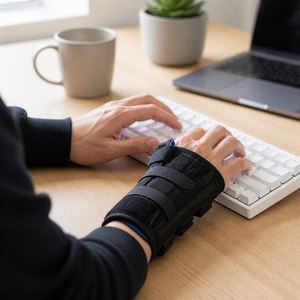 Férula Impermeable para Muñeca y <span class=keywords><strong>Pulgar</strong></span>, Soporte Ajustable para Artritis, Túnel Carpiano, Flexión y Contracción, OEM CE ISO13485 - Product Image 2