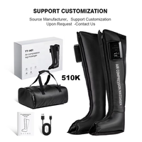 Système professionnel de récupération sportive séquentielle, bottes à compression d'air pour une meilleure circulation, pressothérapie, drainage lymphatique