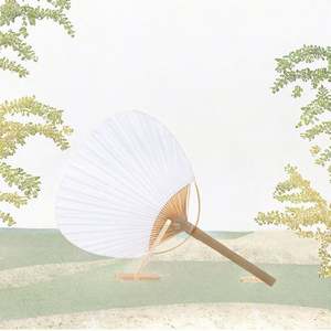 Éventails en bambou tissés de style japonais imprimés sur mesure, cadeaux promotionnels écologiques, poignée naturelle, décoration de la maison pour le Nouvel An - Product Image 2