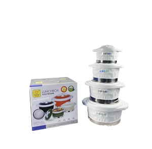Olla de Diseño Único con Forma de <span class=keywords><strong>Prisma</strong></span>, 2L 4L 6L 8L, Revestimiento de Acero Inoxidable, Tapa con Cierre, Contenedor Grande para Almacenamiento de Alimentos, Juego para Banquetes - Product Image 6