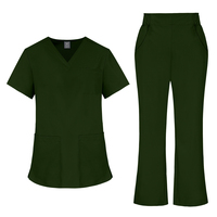 Ensemble d'uniformes médicaux personnalisés pour infirmières, coupe évasée, couleurs vives, tenue d'infirmière ajustée
