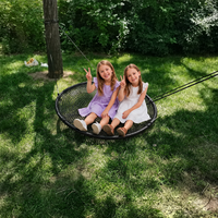 Balançoire suspendue ronde moderne Ropecube pour enfants, robuste, pour jardin, parc, aire de jeux, villa et école