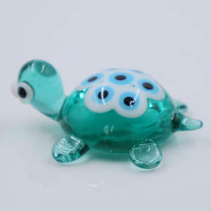 Handgemaakt Murano Lampwork Glas Ambachtelijke Oogschildpad Schildpad Beeldje Voor Decoratie Handgemaakt Door Kunstenaar - Product Image 2