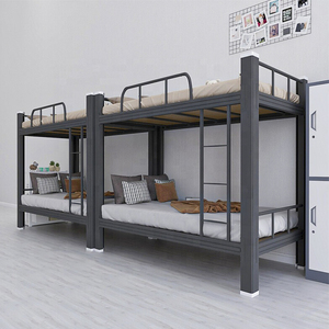Superpose Hostel Black Metal Double <strong>Bed</strong> Boltless Steel <strong>Bunk</strong> <strong>Beds</strong> <strong>with</strong> <strong>Triple</strong> Capa Trople Litera Litera Doble Cama Beliches - Product Image 6
