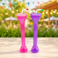Gobelet en plastique PET à long col personnalisé de 720 ml sans BPA, écologique, pour les fêtes, logo personnalisé imprimé