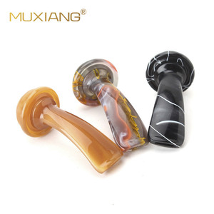 Muxiang Acrylic Pipe Mouthpiece 9mm Curved Handle Reusable Smoking Pipe Accessory - Product Image 4