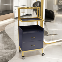 Chariot de beauté en bois moderne de haute qualité, chariot de salon, meubles en solde pour le salon, la salle de bain, l'hôtel