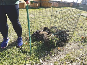 <span class=keywords><strong>Bac</strong></span> <span class=keywords><strong>de</strong></span> <span class=keywords><strong>compostage</strong></span> en fil métallique pour jardin - Product Image 6
