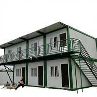 Maison préfabriquée modulaire en acier léger avec options de bardage de balcon pour usage résidentiel et commercial