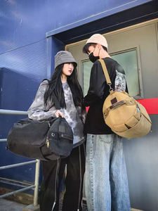 Sac à dos en toile avec logo personnalisé Sac de voyage extérieur portable Sac à dos de loisirs simple en polyester imperméable - Product Image 3