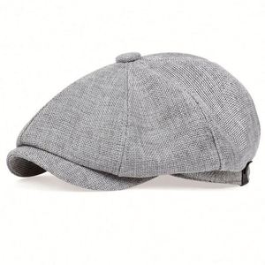 Casquette Gavroche Vintage 8 Panneaux en Gros, Respirante, Unisexe, Sport Décontracté, Polyester/Coton, Circonférence de Tête 56-58CM - Product Image 5